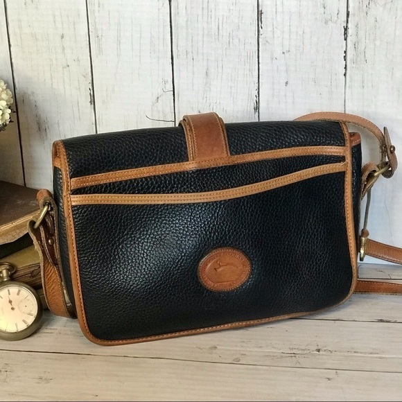 Dooney & Bourke Vintage Navy AWL Equestrian Bag - Picture 2 of 15